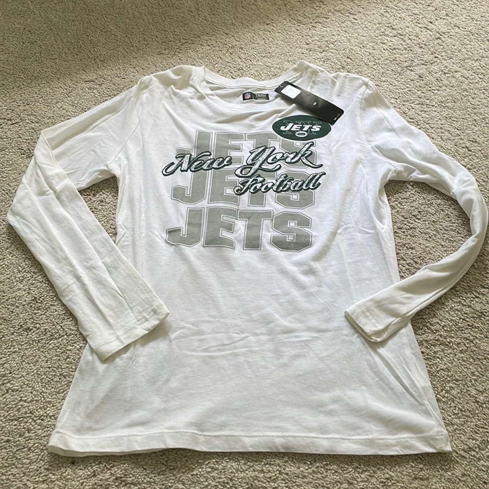 NWT NY Jets NFL long sleeve white T-shirt